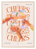 Cheers Print | Cocktail Lovers | Kitchen Art - Larosier Prints