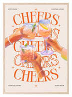 Cheers Print | Cocktail Lovers | Kitchen Art - Larosier Prints