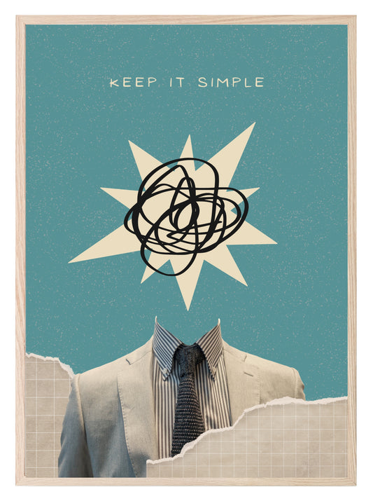 Keep It Simple Print | Inspirational Art