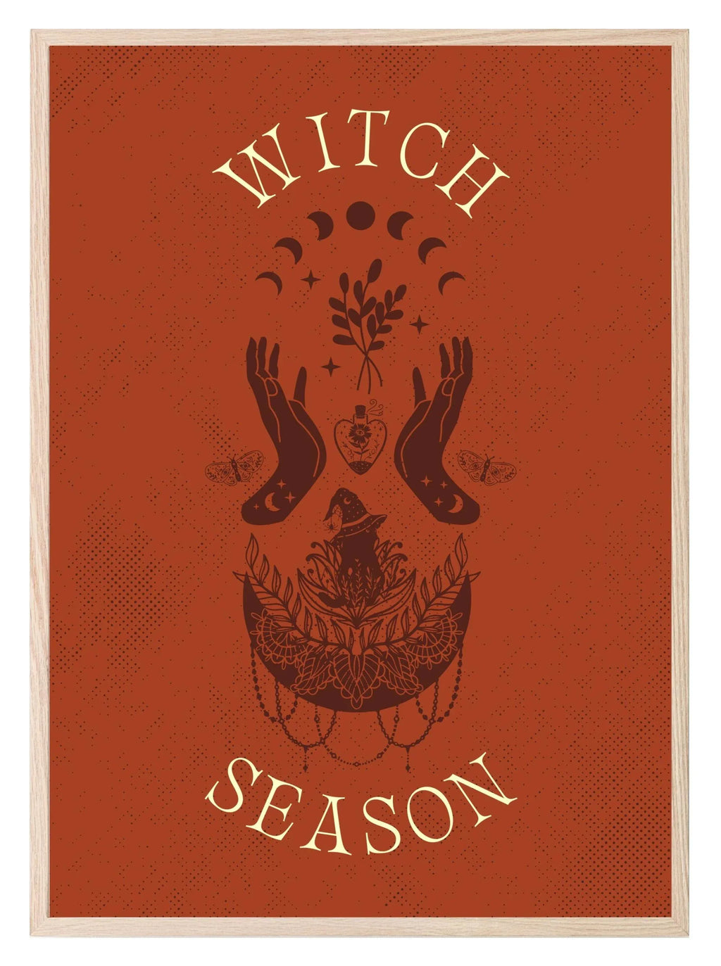 Witch Season Print | Moon Cycle | Celestial Art - Larosier Prints