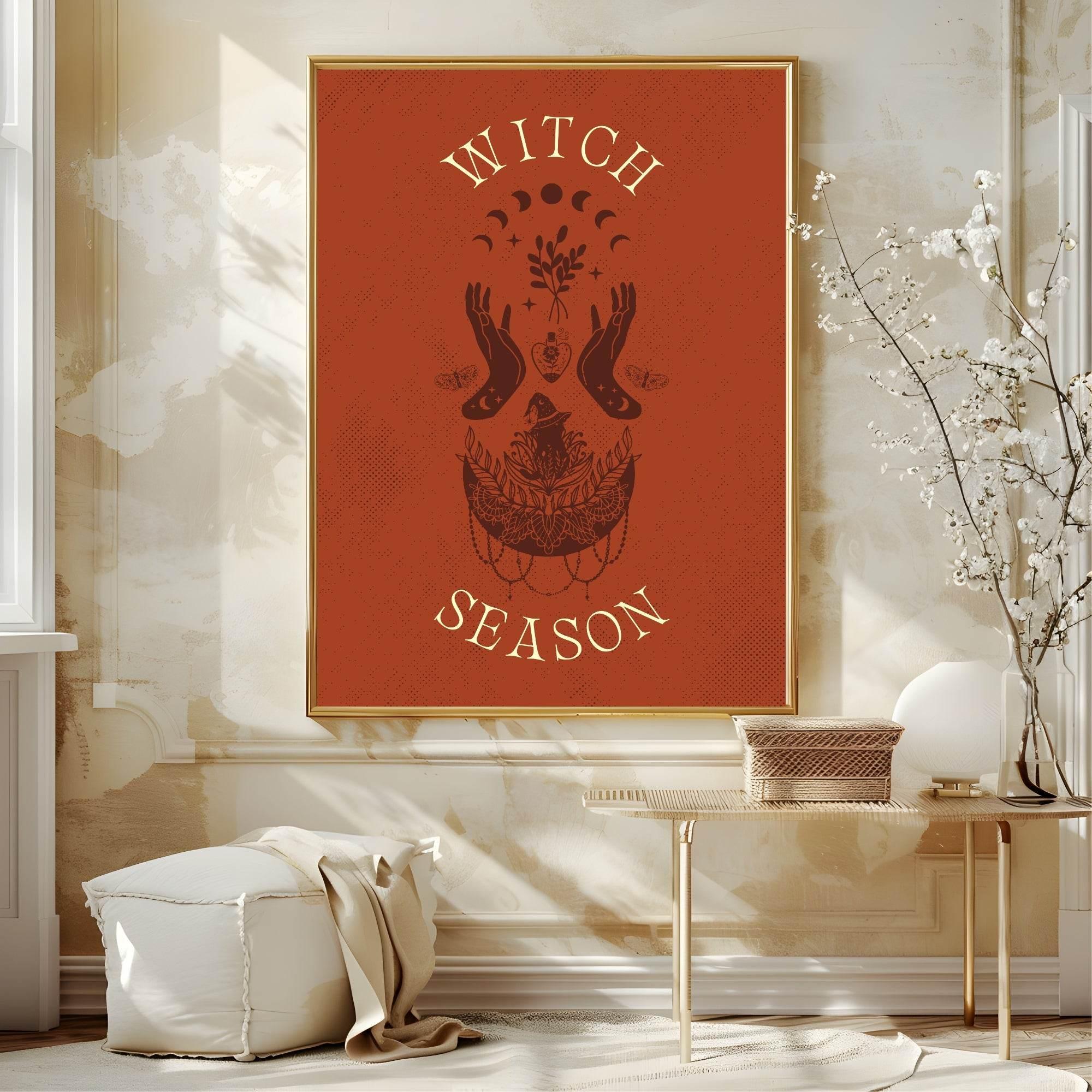 Witch Season Print | Moon Cycle | Celestial Art - Larosier Prints