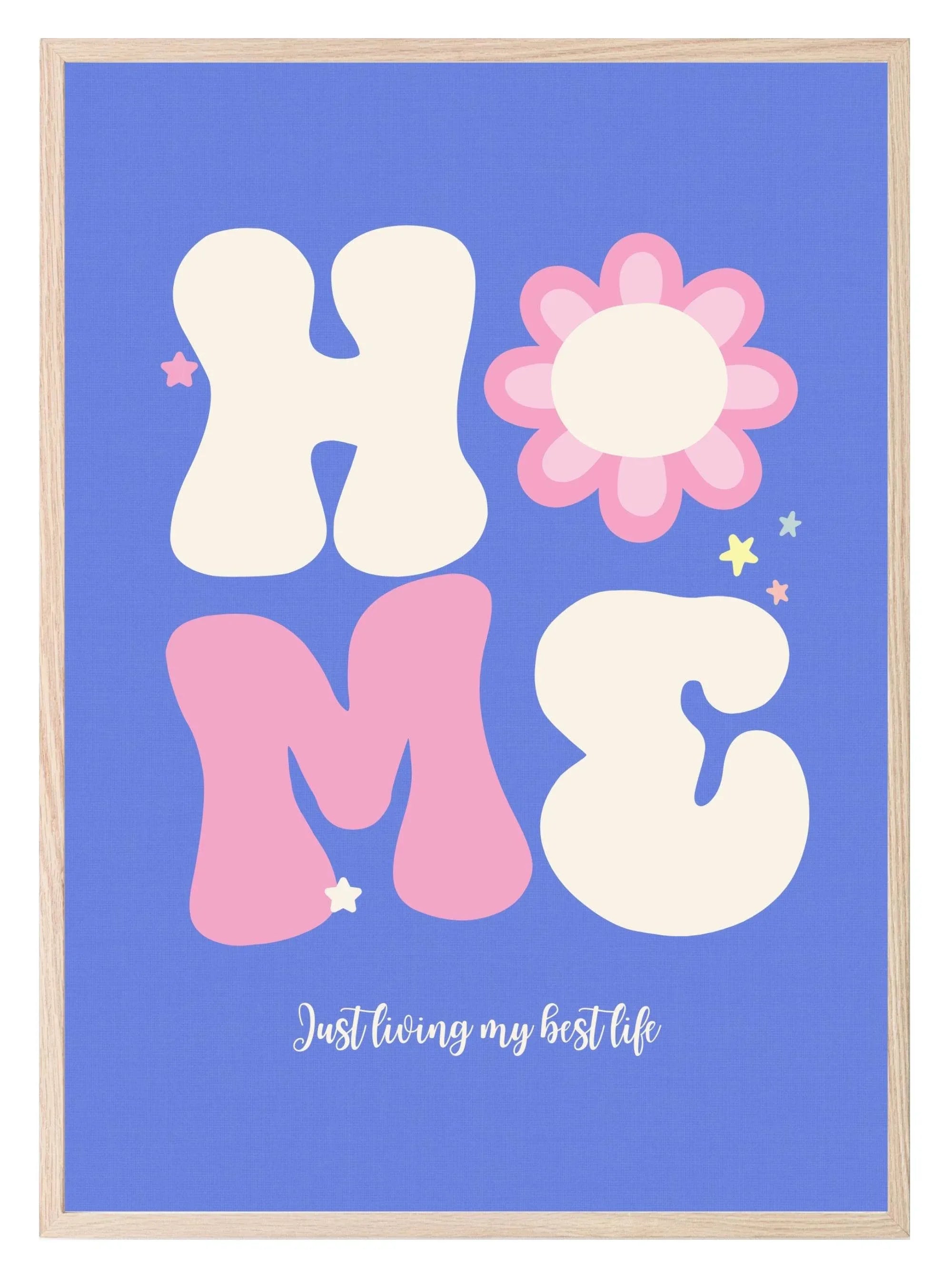 Home Print | Just Living My Best Life | Kids Wall Art - Larosier Prints