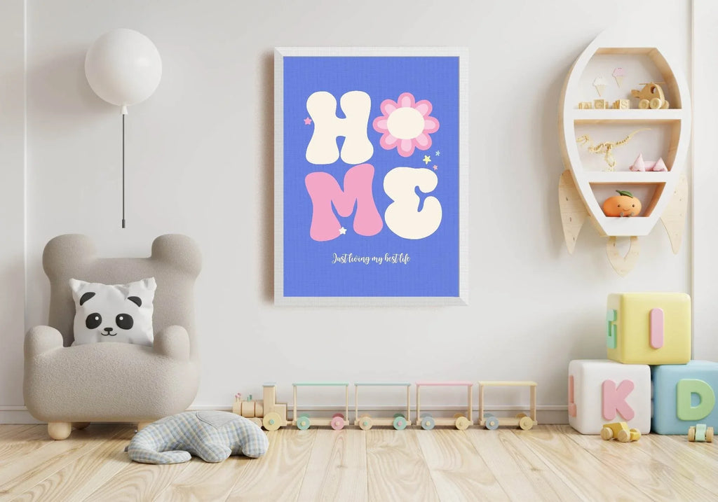 Home Print | Just Living My Best Life | Kids Wall Art - Larosier Prints