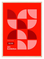 Art Exhibition Print | Red | Abstract Art - Larosier Prints
