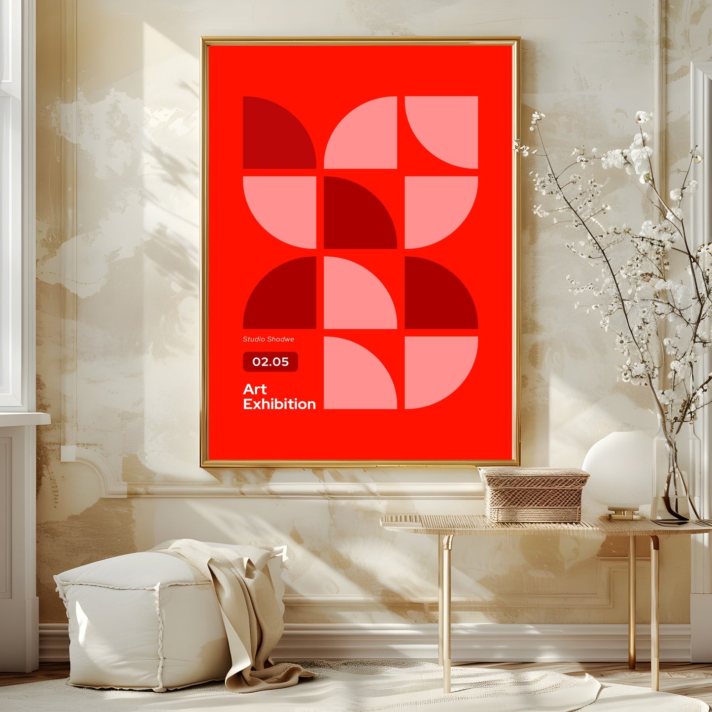 Art Exhibition Print | Red | Abstract Art