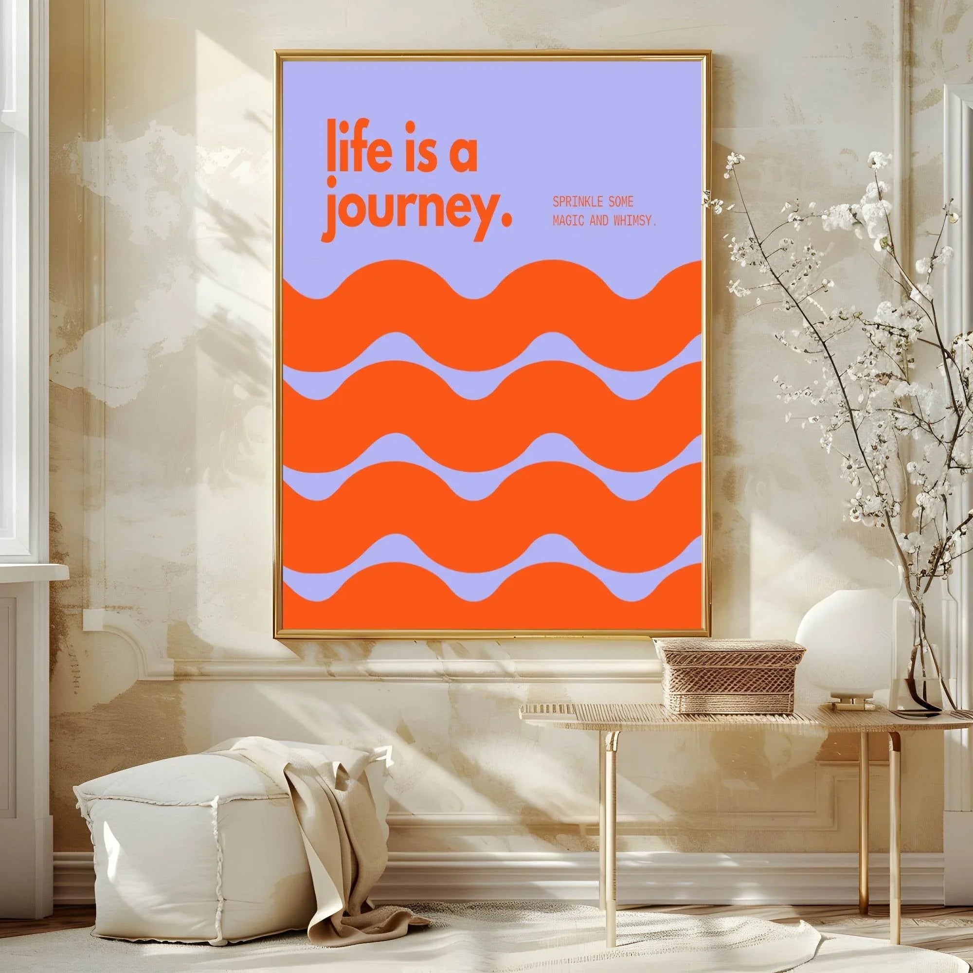 Life Is A Journey Print | Abstract Wall Art - Larosier Prints