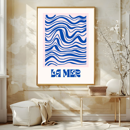 La Mer Print | Waves | Abstract Wall Art