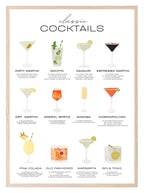 Classic Cocktails Print | Kitchen Art - Larosier Prints