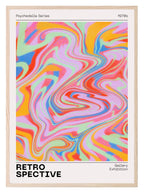 Retrospective Print | Psychedelia Series 1970s | Gallery Exhibition | Retro Wall Art - Larosier Prints