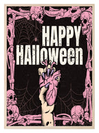 Happy Halloween Print | Heart In Hand Wall Art - Larosier Prints