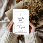 Minimalist Save The Date Wedding Party Cards & Envelopes | Pack of 10 - Larosier Prints