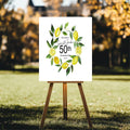 Lemon Welcome Anniversary Party Sign - Larosier Prints