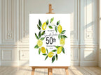 Lemon Welcome Anniversary Party Sign - Larosier Prints