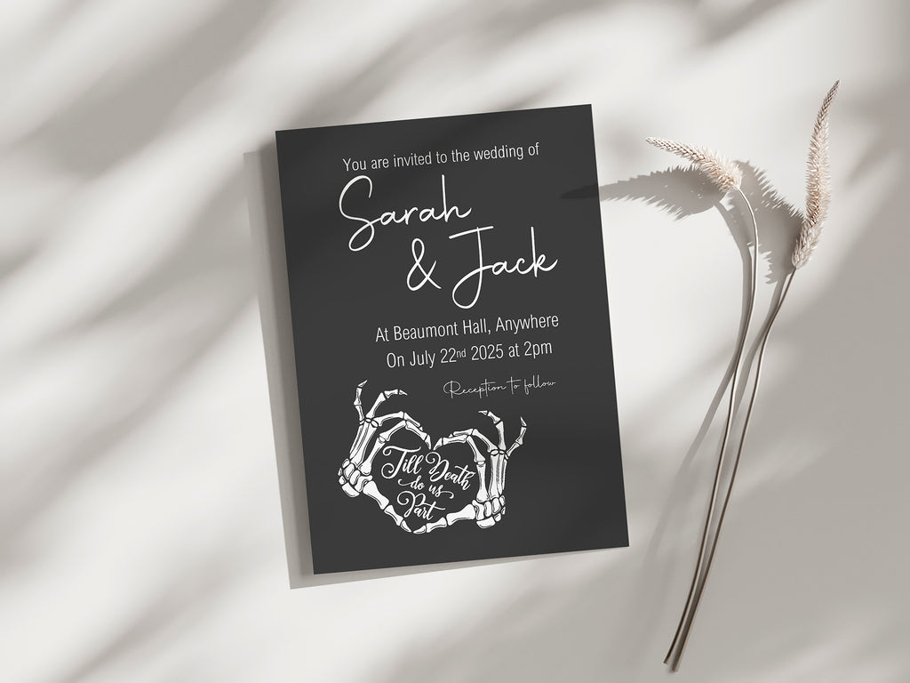Till Death Do Us Part Wedding Invitation Suite Bundle
