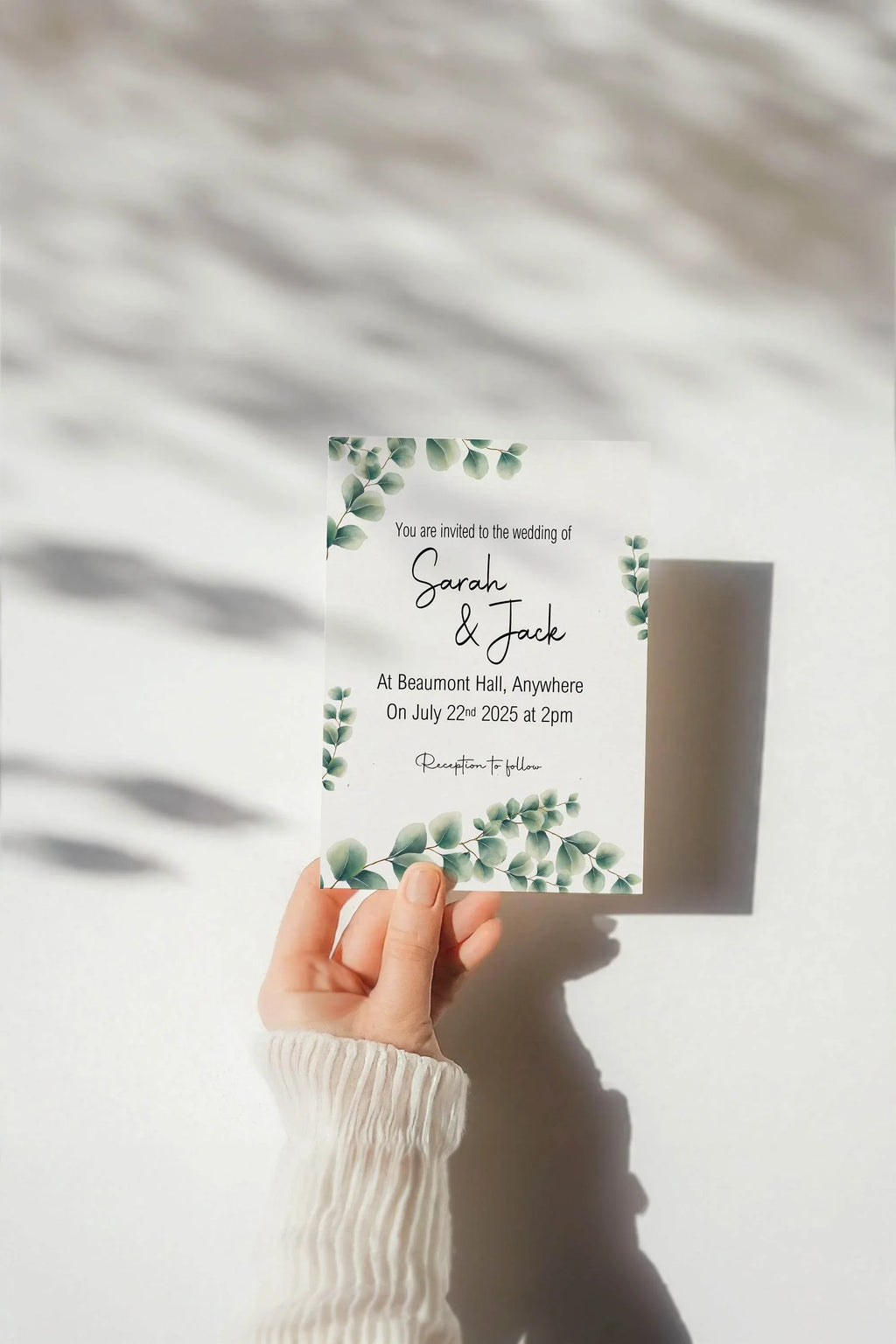 Eucalyptus Wedding Invitation Suite - Larosier Prints