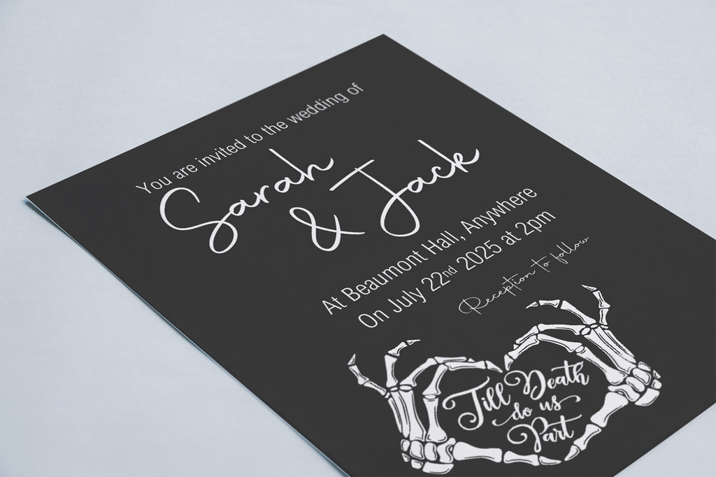 Till Death Do Us Part Wedding Invitation Suite Bundle