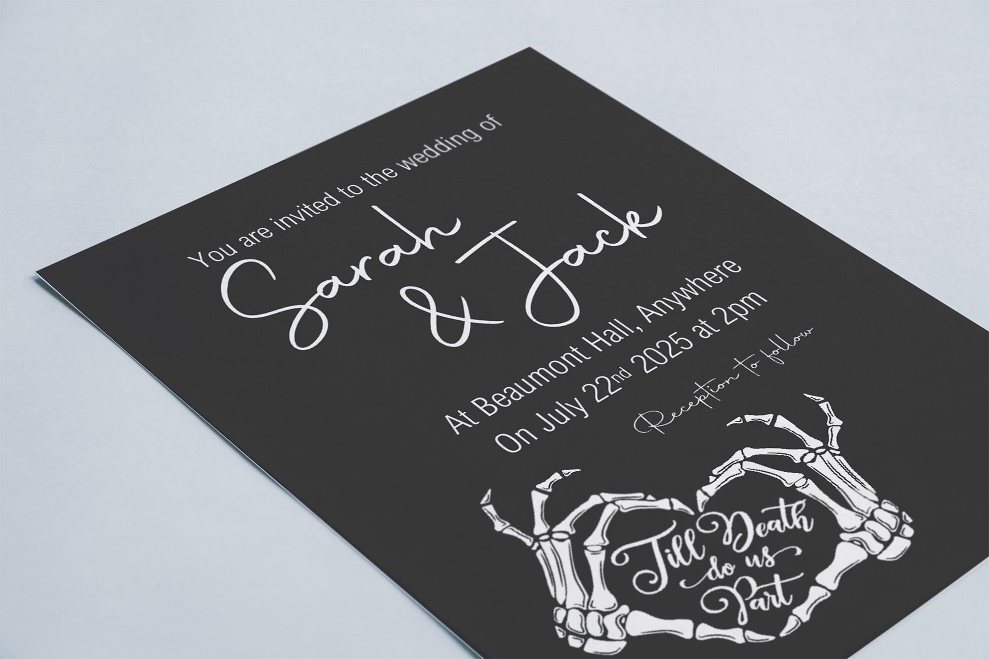 Till Death Do Us Part Wedding Invitation Suite Bundle