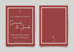 Rosewood Wedding Invitation Suite - Larosier Prints
