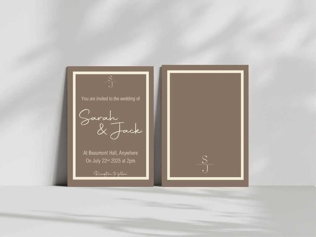 Earth Wedding Invitation Suite - Larosier Prints