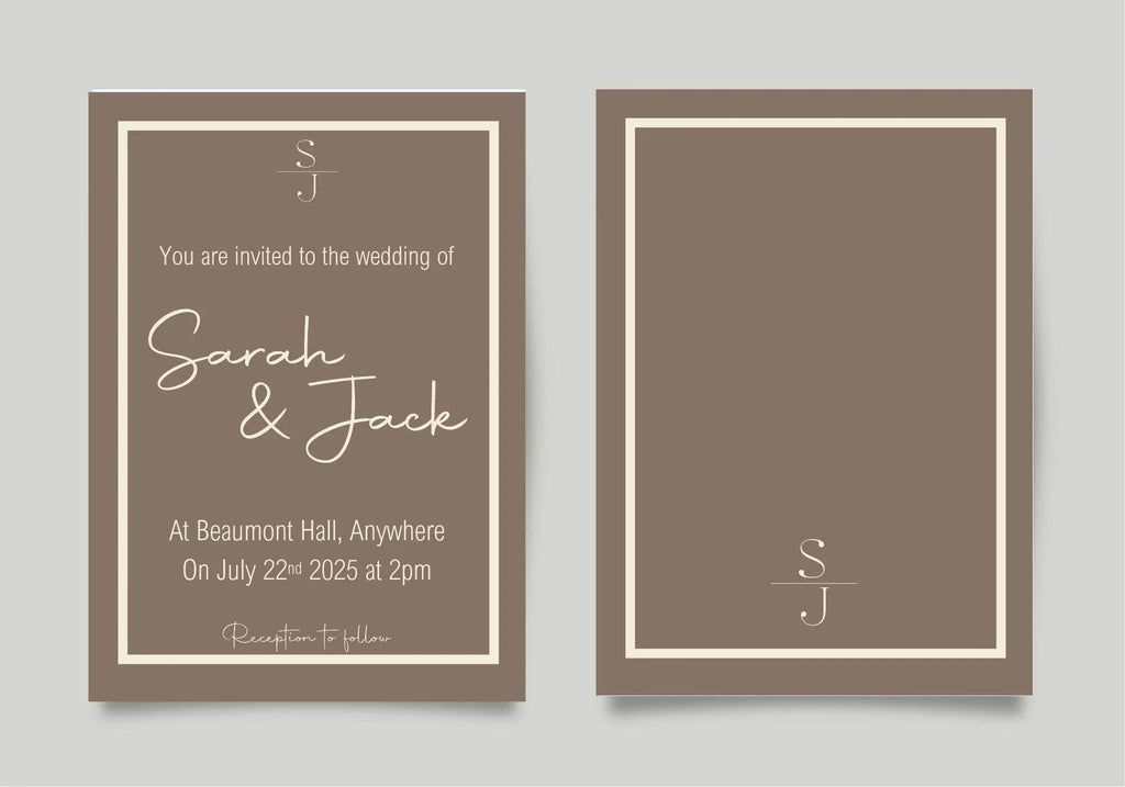 Earth Wedding Invitation Suite - Larosier Prints