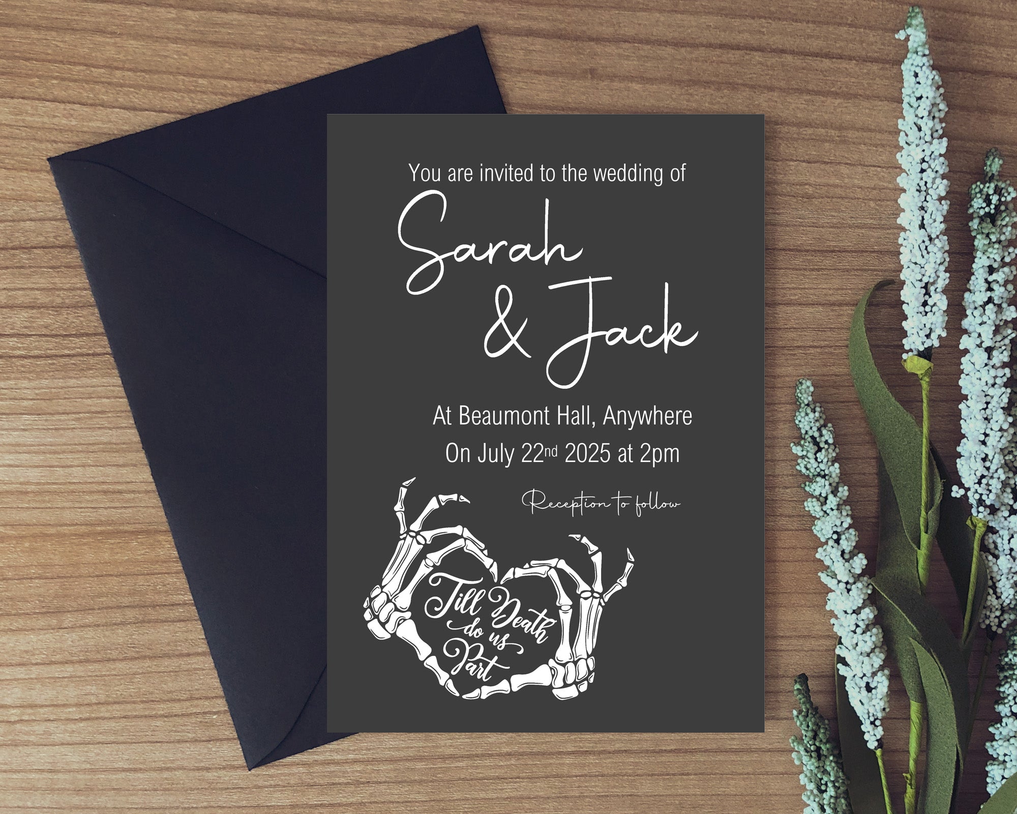 Till Death Do Us Part Wedding Invitation Suite Bundle
