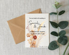 Boho Wedding Party Invitations & Envelopes | Pack of 10 - Larosier Prints
