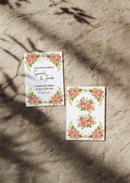 Pink Rose Wedding Invitation Suite - Larosier Prints