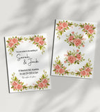 Pink Rose Wedding Invitation Suite - Larosier Prints