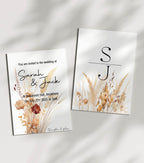 Boho Wedding Invitation Suite - Larosier Prints
