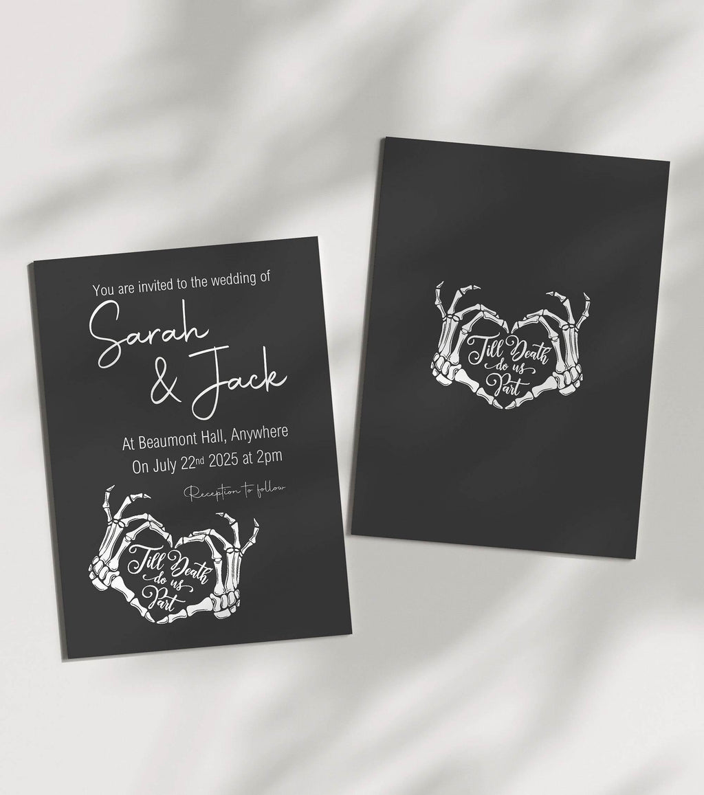 Gothic Wedding Invitation Suite - Larosier Prints