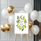 Lemon Engagement Welcome Party Sign - Larosier Prints