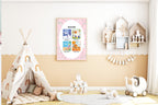 Pink Bow Seasons Poster | Educational Wall Art