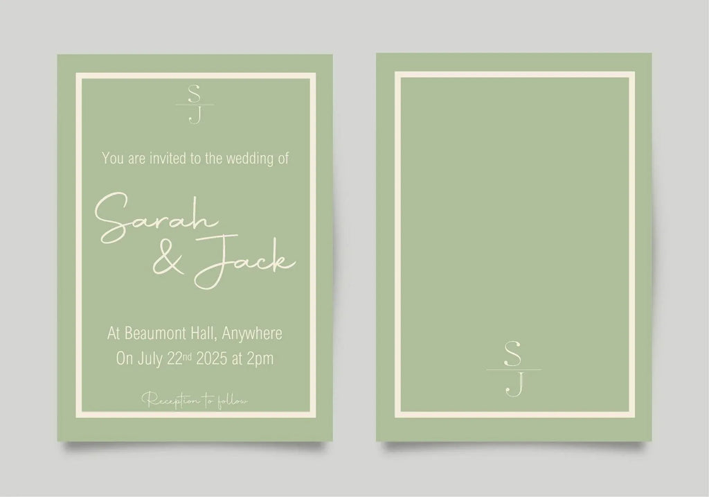 Willow Wedding Invitation Suite - Larosier Prints