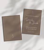 Earth Wedding Party Invitations & Envelopes | Pack of 10 - Larosier Prints