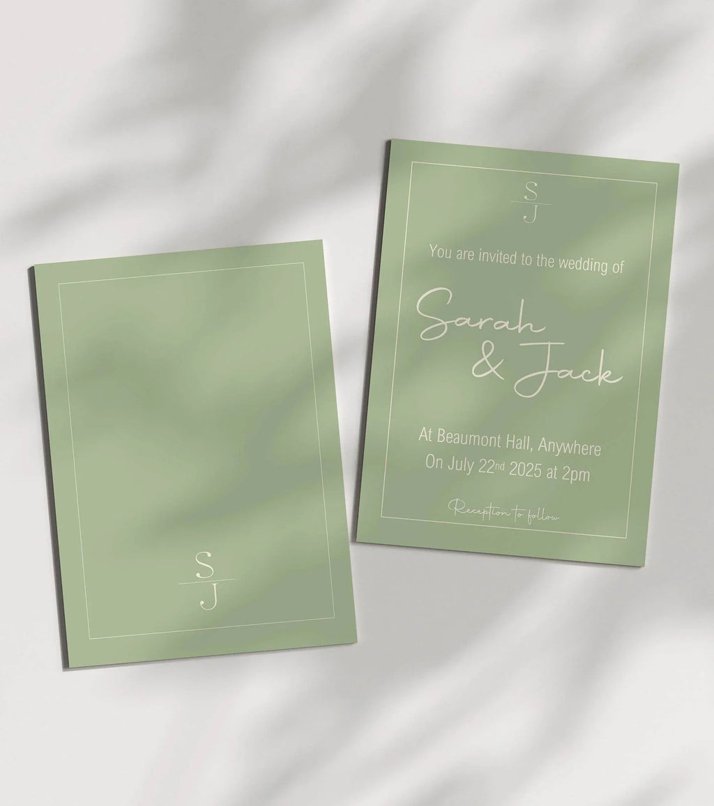 Willow Wedding Party Invitations & Envelopes | Pack of 10 - Larosier Prints