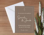Earth Wedding Party Invitations & Envelopes | Pack of 10 - Larosier Prints
