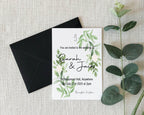 Green & White Rose Wedding Invitations & Envelopes – wedding invitation design, image 7