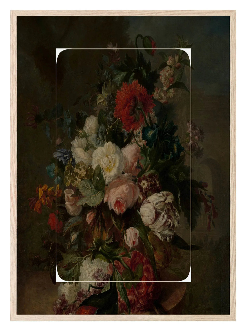 Moody Floral Magnified Print | Botanical Wall Art - Larosier Prints