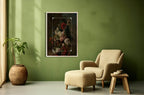 Moody Floral Magnified Print | Botanical Wall Art - Larosier Prints