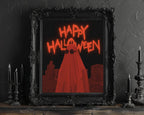 Happy Halloween Print | Fun LED Wall Art - Larosier Prints