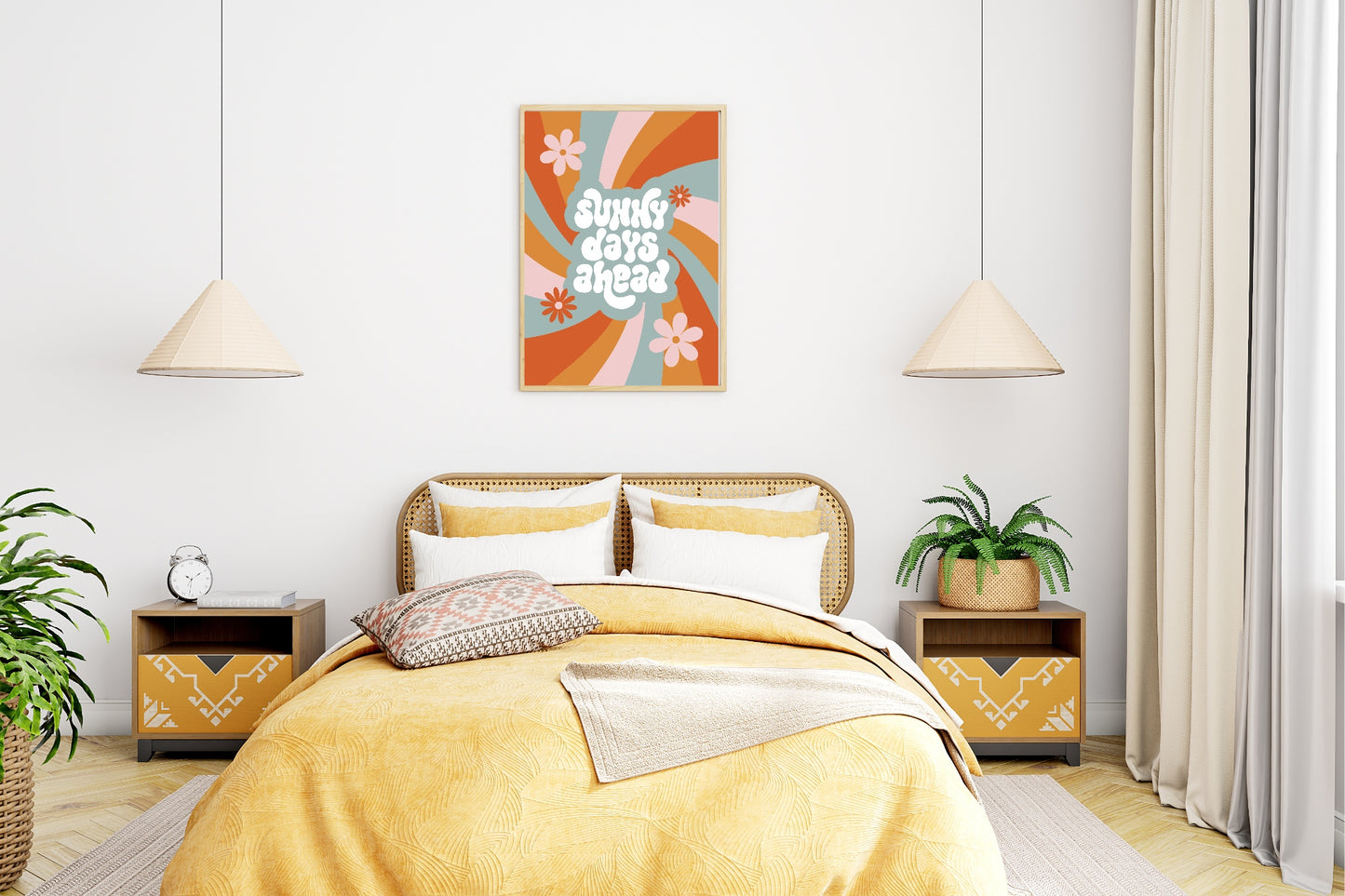 Sunny Days Ahead Print | Retro Wall Art