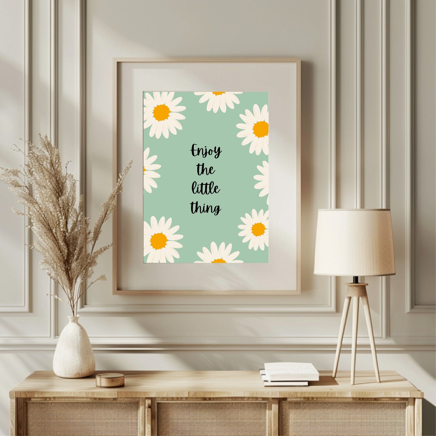 Enjoy The Little Thing Print | Daisy Wall Art