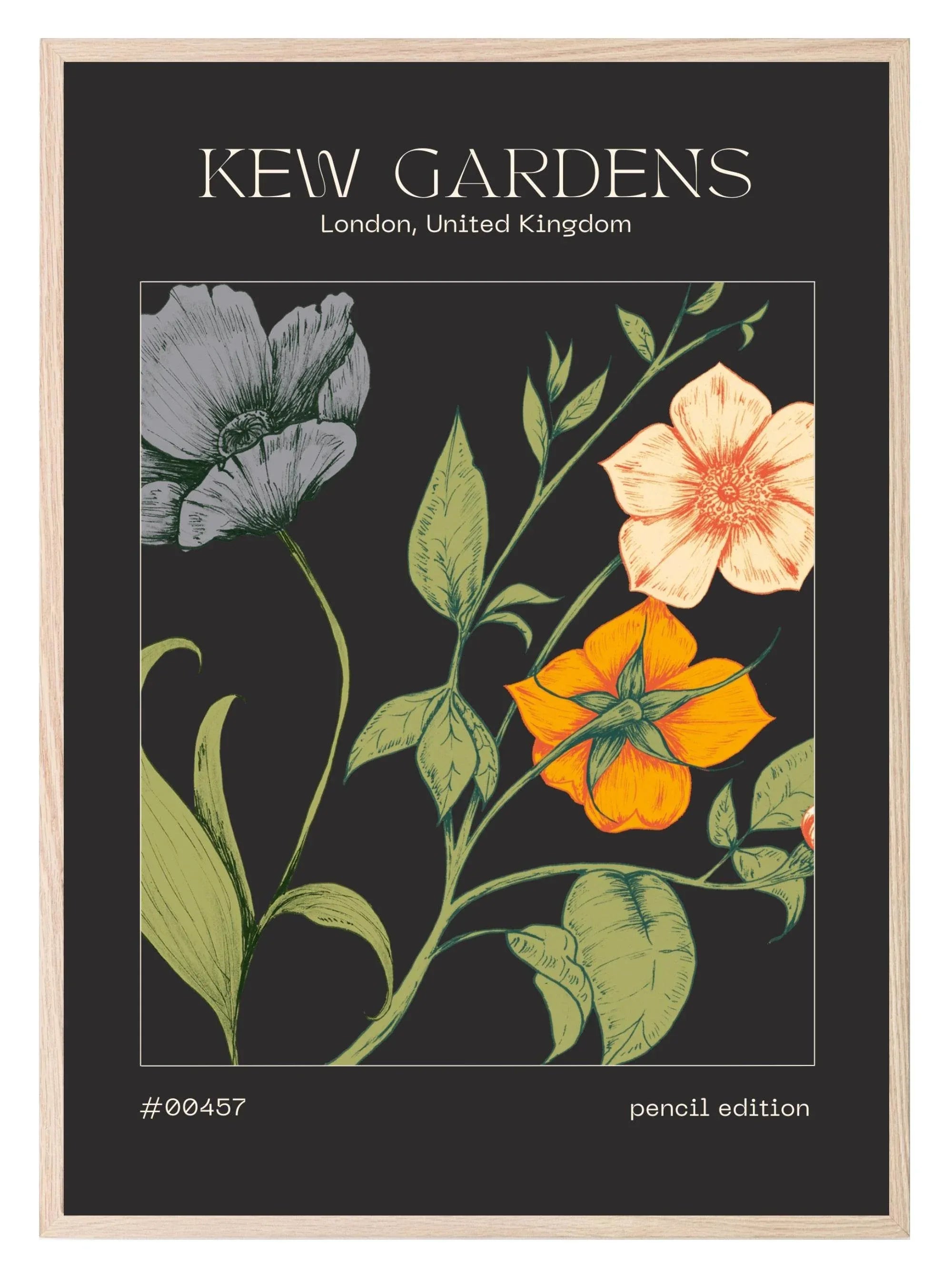 Kew Gardens Flower Market Print | Modern Wall Art - Larosier Prints