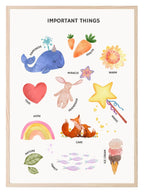 Important Things Print | Kids Wall Art - Larosier Prints
