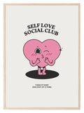 Self Love Social Club Print | Coquette Wall Art - Larosier Prints