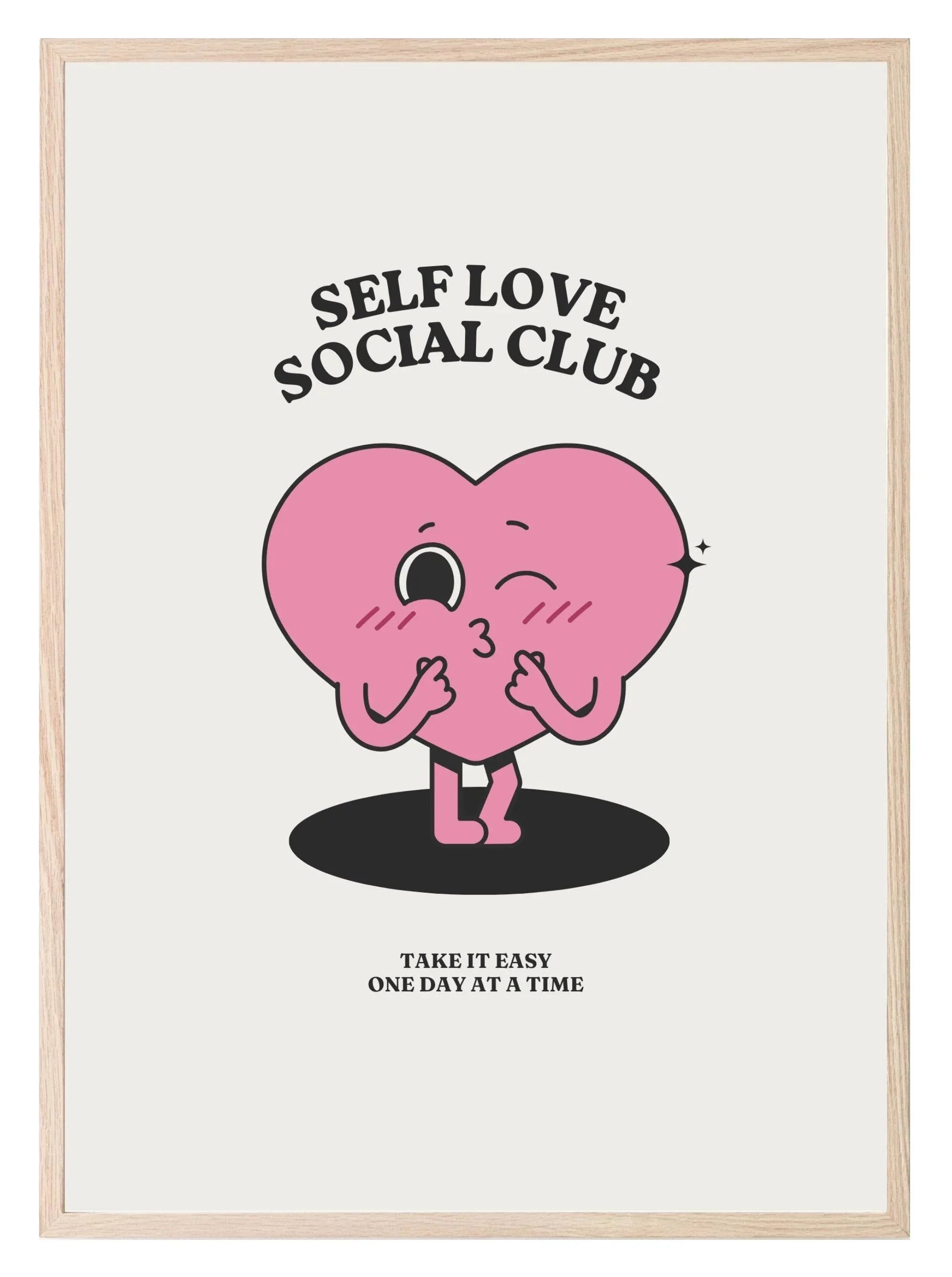Self Love Social Club Print | Coquette Wall Art - Larosier Prints