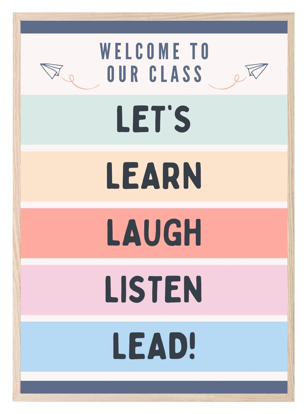 Class Rules Print | Teacher Wall Art Gift - Larosier Prints