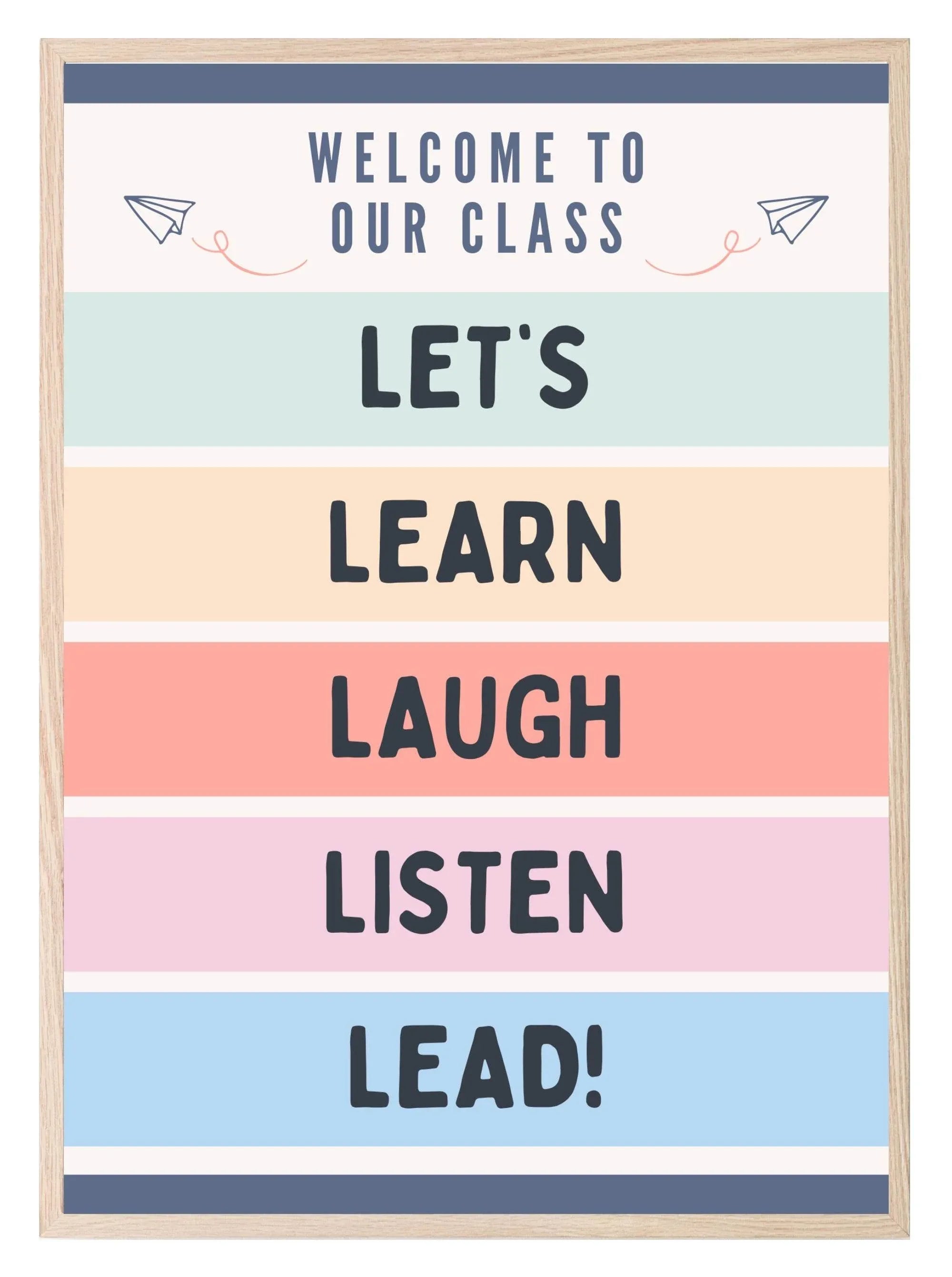 Class Rules Print | Teacher Wall Art Gift - Larosier Prints