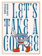 Let's Take A Coffee Print | Kitchen Wall Art - Larosier Prints