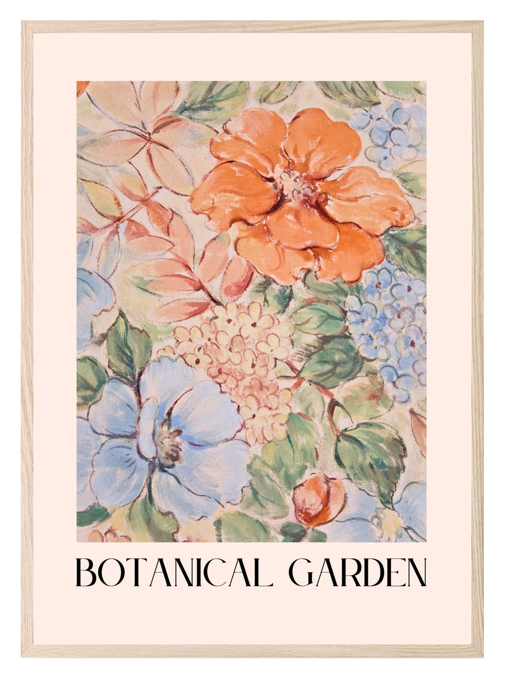 Botanical Garden Print | Floral Wall Art - Larosier Prints